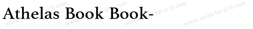 Athelas Book Book字体转换